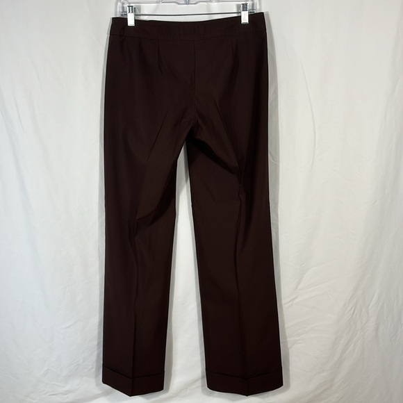 Trina Turk Wide Leg Cuffed Ankle Dress Pants | Size 4 - Picture 2 of 5